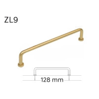 úchytka ZL09, kovová, v zlatej farbe