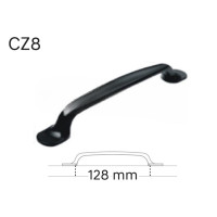úchytka CZ8, kovová, čierna