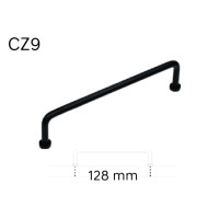 úchytka CZ9, kovová, čierna