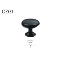 úchytka CZG1, kovová, čierna