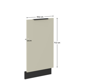 ARAKA kašmír ZM45/72 dvierka na umývačku riadu 45 cm výška 72 cm