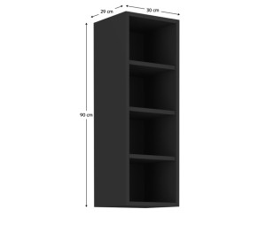 ARAKA kašmír G30/90-OTV horná kuchynská skrinka v šírke 30 cm a výške 90 cm