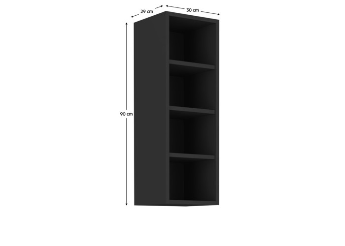 ARAKA kašmír G30/90-OTV horná kuchynská skrinka v šírke 30 cm a výške 90 cm