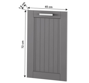 JULIA 55 tmavosivá dvierka na umývačku riadu 45 cm výška 72 cm JULIA 55 tmavosivá dvierka na umývačku riadu 45 cm výška 72 cm