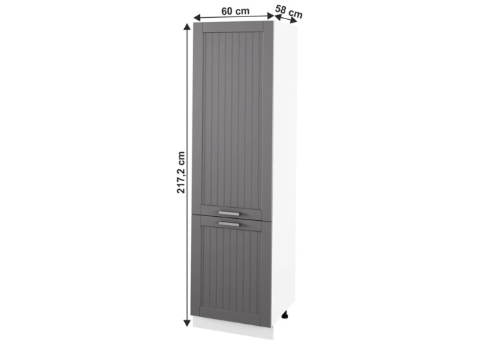JULIA 80 tmavosivá vysoká kuchynská potravinová skriňa 60 cm JULIA 80 tmavosivá vysoká kuchynská potravinová skriňa 60 cm