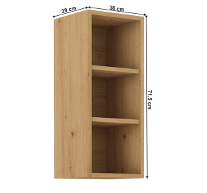 LULA artisan G30/72-OTV horná kuchynská skrinka 30 cm