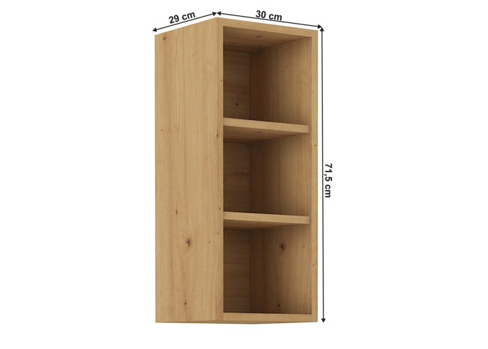 LULA artisan G30/72-OTV horná kuchynská skrinka 30 cm