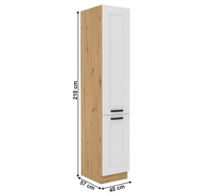 LULA artisan/biela DK40 vysoká kuchynská potravinová skriňa 40 cm LULA artisan/biela DK40 vysoká kuchynská potravinová skriňa 40 cm