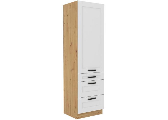 LULA artisan/biela DKS60 vysoká kuchynská potravinová skriňa 60 cm LULA artisan/biela DKS60 vysoká kuchynská potravinová skriňa 60 cm