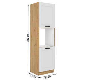 LULA artisan/biela DP60 vysoká kuchynská skriňa na vstavanú rúru 60 cm LULA artisan/biela DP60 vysoká kuchynská skriňa na vstavanú rúru 60 cm