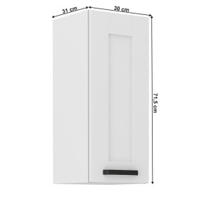 LULA biela G30/72 horná kuchynská skrinka 30 cm