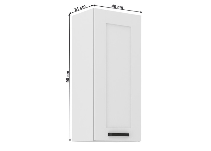 LULA biela G40/90 horná kuchynská skrinka 40 cm s výškou 90 cm
