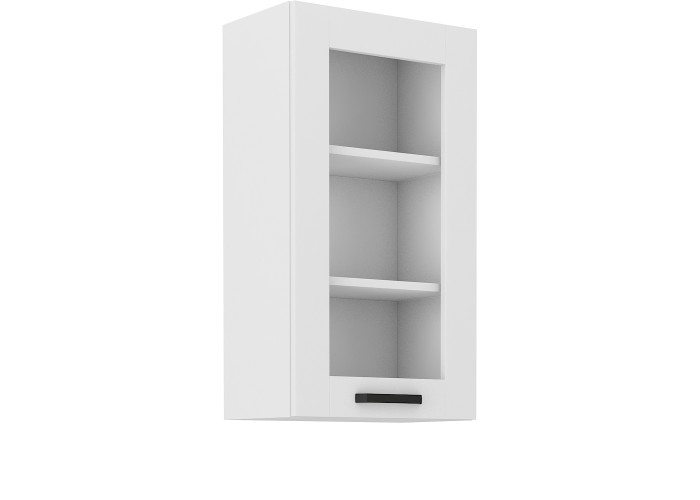 LULA biela GS40/90 horná kuchynská skrinka so sklom 40 cm s výškou 90 cm