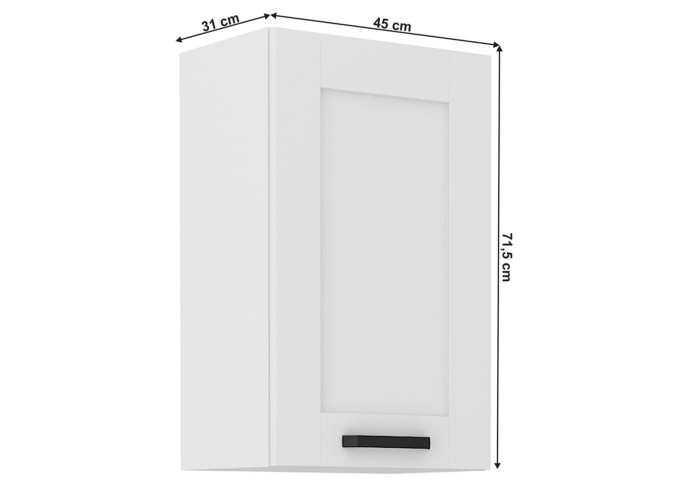 LULA biela G45/72 horná kuchynská skrinka 45 cm