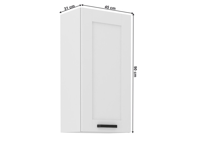 LULA biela G45/90 horná kuchynská skrinka 45 cm s výškou 90 cm