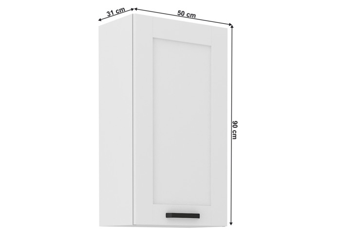 LULA biela G50/90 horná kuchynská skrinka 50 cm s výškou 90 cm