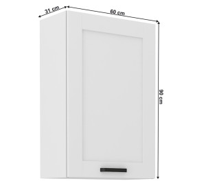 LULA biela G60/90 horná kuchynská skrinka 60 cm s výškou 90 cm
