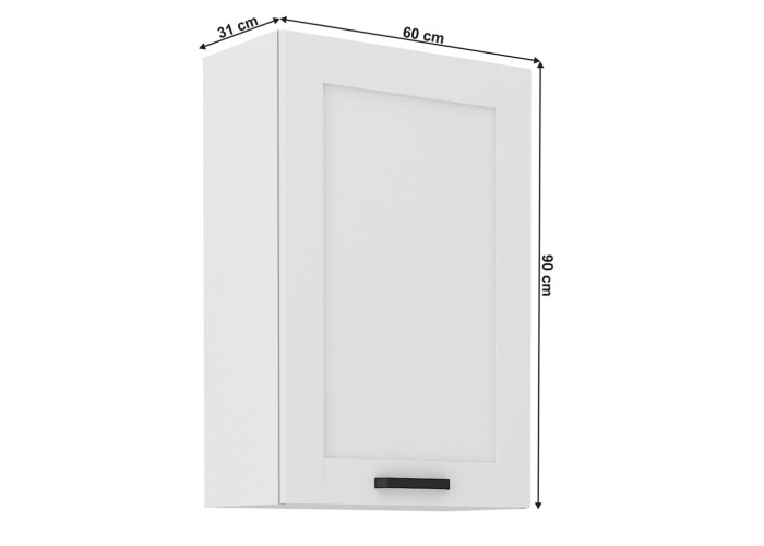 LULA biela G60/90 horná kuchynská skrinka 60 cm s výškou 90 cm