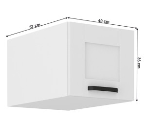 LULA biela G40/36NAG nadstavec na potravinové skrine v šírke 40 cm a výške 36 cm