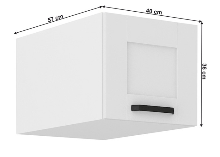 LULA biela G40/36NAG nadstavec na potravinové skrine v šírke 40 cm a výške 36 cm
