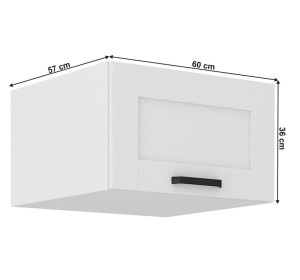 LULA biela G60/36NAG nadstavec na potravinové skrine v šírke 60 cm a výške 36 cm