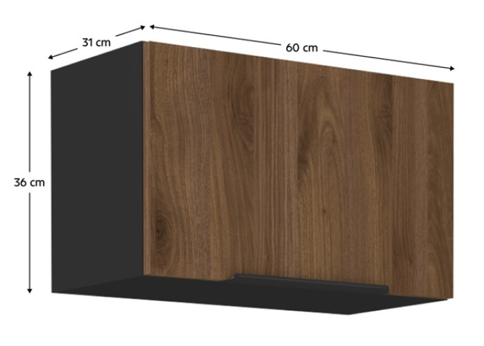 MENZO G60/36 horná výklopná kuchynská skrinka v šírke 60 cm a výške 36 cm