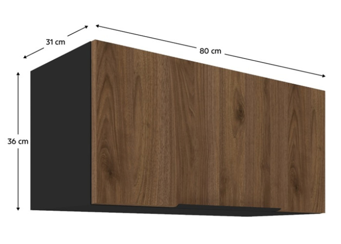 MENZO G80/36 horná výklopná kuchynská skrinka v šírke 80 cm a výške 36 cm
