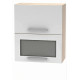 NOVA PLUS NOPL-009-VH dub sonoma/biela, horná výklopná skrinka so sklom v šírke 60 cm NOVA PLUS NOPL-009-VH dub sonoma/biela, horná výklopná skrinka so sklom v šírke 60 cm