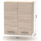 NOVA PLUS NOPL-007-0H dub sonoma, horná skrinka v šírke 60 cm NOVA PLUS NOPL-007-0H dub sonoma, horná skrinka v šírke 60 cm