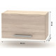 NOVA PLUS NOPL-011-VH dub sonoma, horná výklopná skrinka v šírke 60 cm NOVA PLUS NOPL-011-VH dub sonoma, horná výklopná skrinka v šírke 60 cm