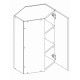 NOVA PLUS NOPL-013-RH dub sonoma/biela, horná rohová skrinka v šírke 60x60 cm NOVA PLUS NOPL-013-RH dub sonoma/biela, horná rohová skrinka v šírke 60x60 cm