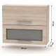 NOVA PLUS NOPL-016-VH dub sonoma, horná výklopná skrinka so sklom v šírke 80 cm NOVA PLUS NOPL-016-VH dub sonoma, horná výklopná skrinka so sklom v šírke 80 cm