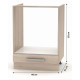 NOVA PLUS NOPL-059-0S dub sonoma, dolná skrinka na vstavaný spotrebič v šírke 60 cm NOVA PLUS NOPL-059-0S dub sonoma, dolná skrinka na vstavaný spotrebič v šírke 60 cm