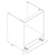 NOVA PLUS NOPL-059-0S dub sonoma, dolná skrinka na vstavaný spotrebič v šírke 60 cm NOVA PLUS NOPL-059-0S dub sonoma, dolná skrinka na vstavaný spotrebič v šírke 60 cm