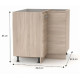 NOVA PLUS NOPL-061-RS dub sonoma, dolná rohová skrinka v šírke 90x90 cm NOVA PLUS NOPL-061-RS dub sonoma, dolná rohová skrinka v šírke 90x90 cm