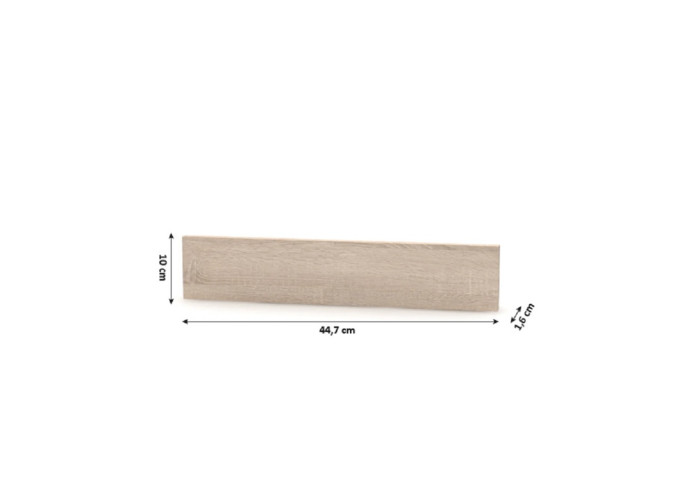 NOVA PLUS NOPL-062-00 dub sonoma, koncový sokel na nízke skrinky v dĺžke 44,7 cm NOVA PLUS NOPL-062-00 dub sonoma, koncový sokel na nízke skrinky v dĺžke 44,7 cm