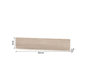 NOVA PLUS NOPL-062-01 dub sonoma, koncový sokel na vysoké skrinky v dĺžke 52,3 cm