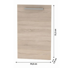 NOVA PLUS NOPL-086-00 dub sonoma, dvierka na umývačku riadu v šírke 44,6 cm a výške 72,2 cm
