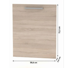 NOVA PLUS NOPL-088-00 dub sonoma, dvierka na umývačku riadu v šírke 59,6 cm a výške 72,2 cm