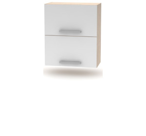 NOVA PLUS NOPL-008-VH dub sonoma/biela, horná výklopná skrinka v šírke 60 cm