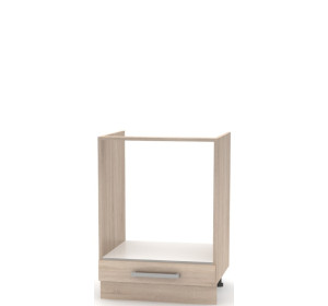 NOVA PLUS NOPL-059-0S dub sonoma, dolná skrinka na vstavaný spotrebič v šírke 60 cm