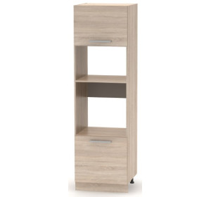 NOVA PLUS NOPL-084-00 dub sonoma, skrinka na vstavanú rúru a mikrovlnku v šírke 60 cm