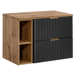 ADEL čierna 82-80-20-60-DW skrinka pod umývadlo 80 cm