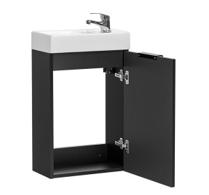 ADEL čierna 82-40-B-1D skrinka s umývadlom 40 cm
