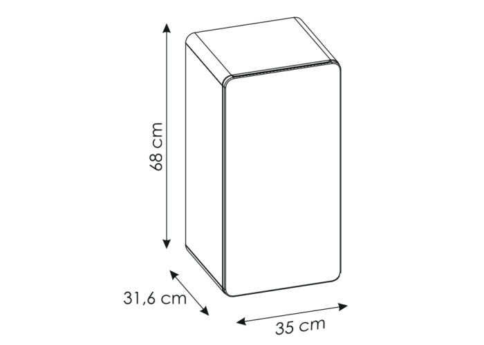 ARUBA Cosmos 810, závesná skrinka do kúpelne 