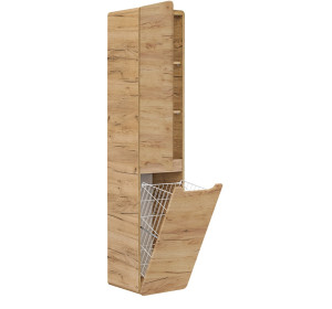 ARUBA dub craft zlatý 804, skrinka do kúpelne s košom