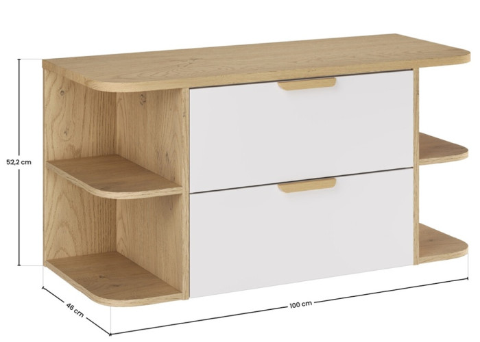 ASTER white 82-100-W3-DCR skrinka pod umývadlo 100 cm ASTER white 82-100-W3-DCR skrinka pod umývadlo 100 cm
