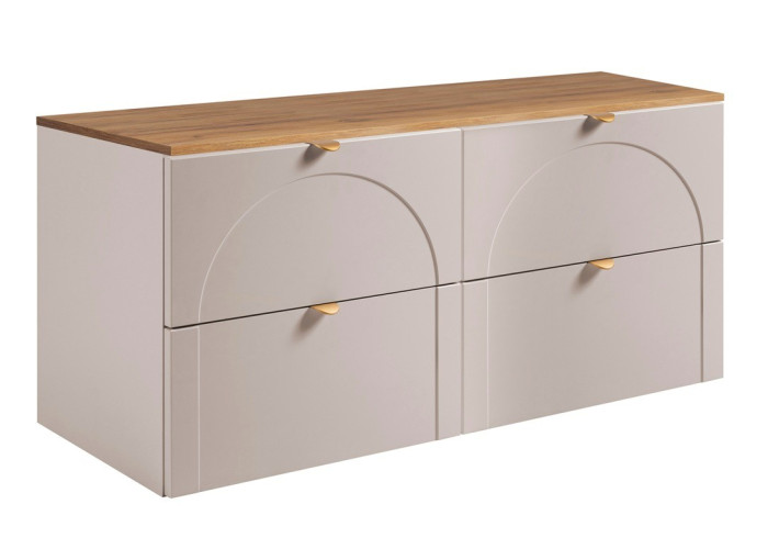 AURA kašmír K120D1 závesná skrinka pod umývadlo 120 cm AURA kašmír K120D1 závesná skrinka pod umývadlo 120 cm