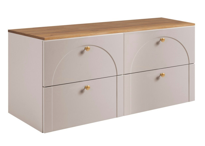 AURA kašmír K120D1 závesná skrinka pod umývadlo 120 cm AURA kašmír K120D1 závesná skrinka pod umývadlo 120 cm
