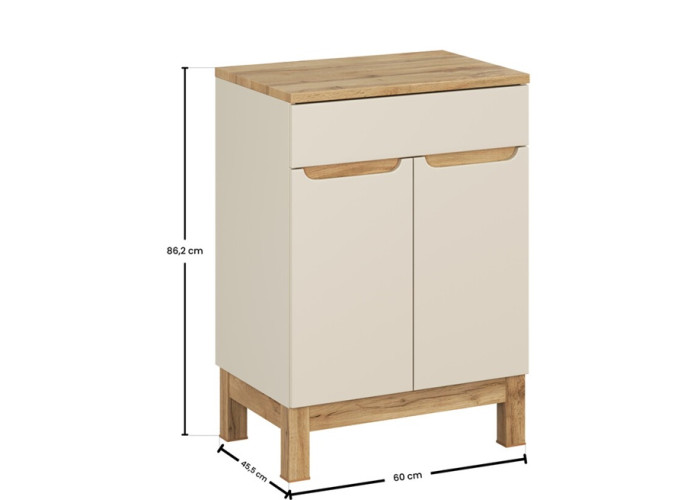 BALI cashmere 82-60-DW skrinka pod umývadlo 60 cm